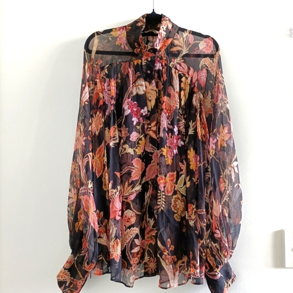 Zimmermann - wavelength floral silk blouse - Picture 6 of 9
